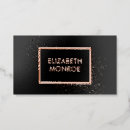 Search for rose gold foil business cards Salon