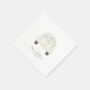Search for just married napkins Black and white