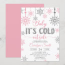 Search for pink winter wonderland invitations Baby its cold outside