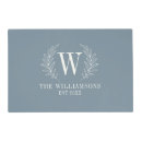 Search for dusty blue placemats Elegant