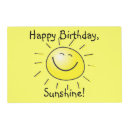 Search for happy birthday placemats Yellow