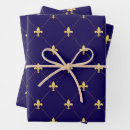 Search for fleur de lis wrapping paper Royal