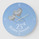 Search for 25th anniversary clocks Wife