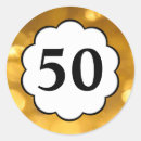Search for number 50 stickers Golden