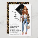 Search for brown and gold graduation invitations Typography