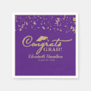 Search for purple and gold napkins Calligraphy