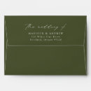 Search for olive green wedding envelopes Minimalist