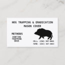 Search for trapping business cards Hunting