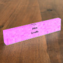 Search for pink name plates Pastel