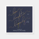 Search for happily ever after napkins Calligraphy
