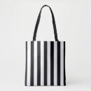 Search for black and white stripes tote bags Striped