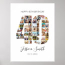 Search for 40th birthday posters Photo collage