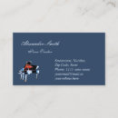 Search for piano business cards blue