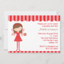 Search for cupcake party invitations Red