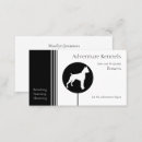 Search for boxer dog business cards black and white