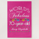 Search for 70th birthday puzzles For her