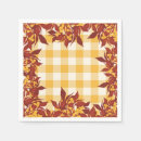 Search for brown plaid napkins Thanksgiving