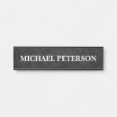 Search for office door name plates Black