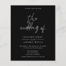 Search for elegant winter wedding invitations Black
