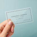 Search for translucent business cards Modern