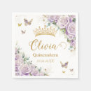 Search for purple and gold napkins For kids