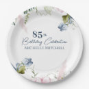 Search for 85th birthday plates Floral
