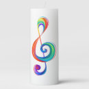 Search for music notes candles Treble clef