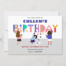 Search for alphabet birthday invitations Colorful