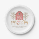 Search for farm birthday plates Barnyard animals
