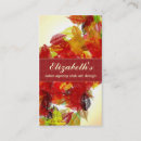 Search for autumn leaves business cards Vintage