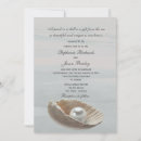 Search for pearl wedding invitations Seashell