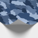 Search for blue camouflage wrapping paper Modern