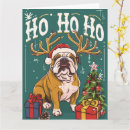 Search for english bulldog christmas cards Funny