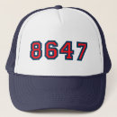 Search for red white and blue hats Political