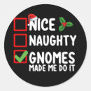 Search for gnome stickers Xmas