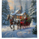 Search for horse shower curtains Snow