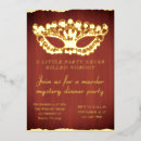 Search for rectangle murder mystery invitations Masquerade