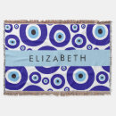 Search for greek key pattern blankets Evil eye pattern