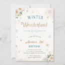 Search for december birthday invitations Winter wonderland birthday
