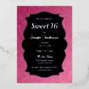Search for pink and silver sweet 16 invitations Party