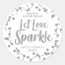 Search for confetti wedding stickers White