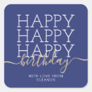 Search for happy birthday stickers Elegant