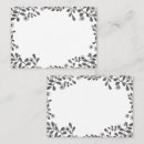 Search for unique place cards Black and white