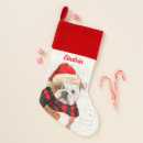 Search for english bulldog christmas stockings Pets