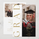 Search for phd graduation invitations Gold