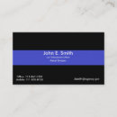 Search for thin blue line business cards Flag