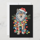 Search for wolf christmas cards Santa