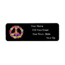 Search for peace sign return address labels Green