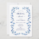 Search for blue and white bridal shower invitations Something blue for bride