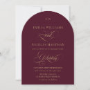 Search for maroon and gold invitations Sophisticated